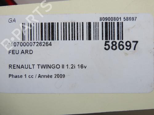 Right taillight RENAULT TWINGO II (CN0_) 1.2 16V (CN0K, CN0V, CN0A) | BP37862763C35  - Image 5