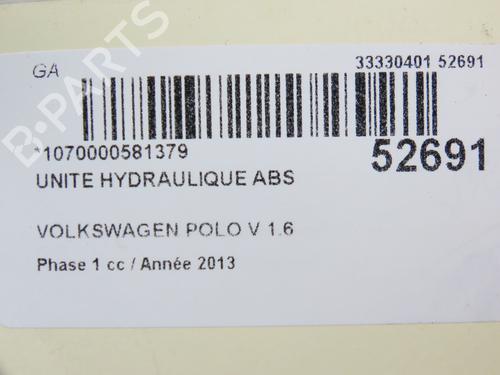 ABS pump VW POLO V (6R1, 6C1) 1.6 TDI | BP28829964M43 