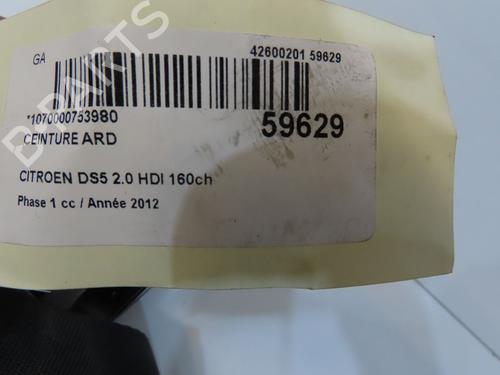 Rear right seatbelt CITROËN DS5 2.0 HDi 165 | BP38713709I28 - Image 4