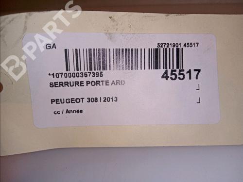 Rear right lock PEUGEOT 308 I (4A_, 4C_) 1.6 HDi | BP11103449C99 