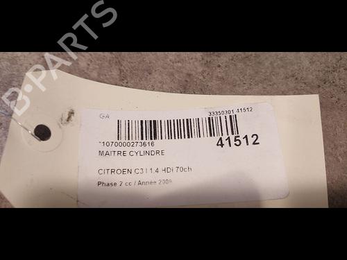 Brake master cylinder CITROËN C3 I (FC_, FN_) 1.4 HDi | BP9613035M77 