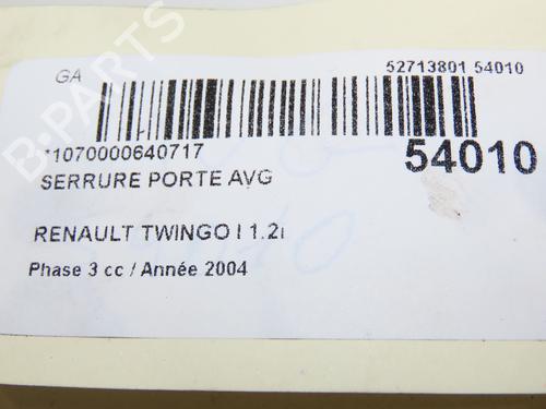 Front left lock RENAULT TWINGO I (C06_) 1.2 (C066, C068) | BP28177655C98 