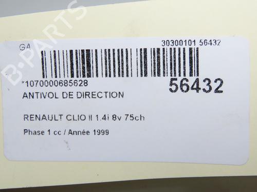 Used Ignition barrel Ignition barrel RENAULT CLIO II (BB_, CB_) 1.4 (B/CB0C, B/CB0S) (75 hp) 31274334 31274334