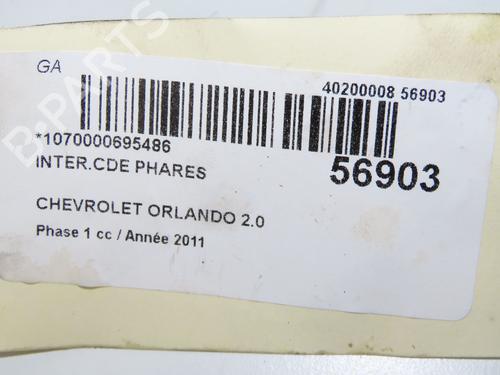 Used Headlight switch CHEVROLET ORLANDO (J309) 2.0 D (163 hp) 31865257