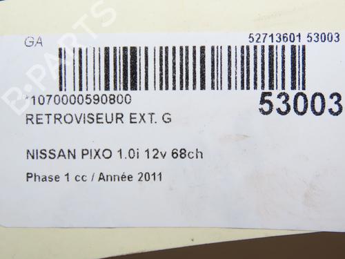 left-mirror-nissan-pixo-ua0-2009-28968757 main image
