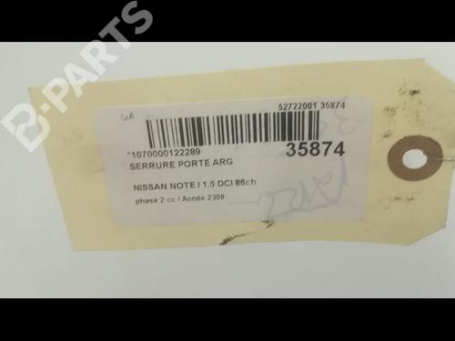 Rear left lock NISSAN NOTE (E11, NE11) 1.5 dCi | BP9598412C100 