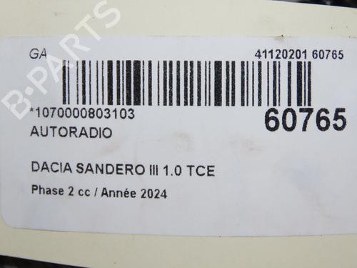 Radio DACIA SANDERO III 1.0 TCe 90 | BP38527473E6 - Image 6