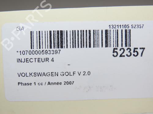 Injector VW GOLF V (1K1) 2.0 TDI | BP28828864M100 