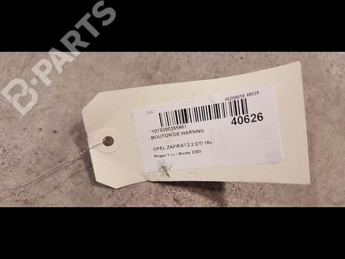 Warning switch OPEL ZAFIRA A MPV (T98) 2.2 DTI 16V (F75) | BP9612235I22 