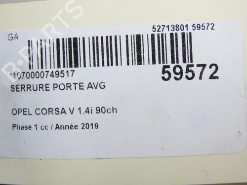 Serratura anteriore sinistra Serratura anteriore sinistra OPEL CORSA E (X15) 1.4 (08, 68) (90 hp) 37163349 37163349