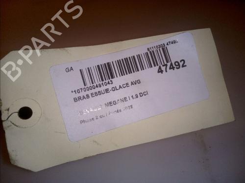 Used Front windshield wiper arm RENAULT MEGANE I (BA0/1_) 1.9 dCi (BA05, BA1F) (102 hp) 15492334