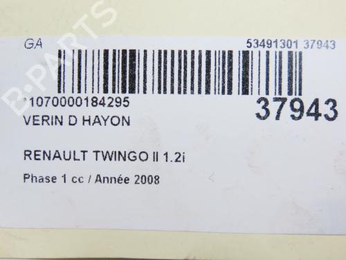 Gassdemper Bakluke RENAULT TWINGO II (CN0_) 1.2 (CN0D) | BP28832258C138 