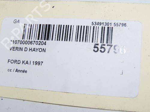 Vérin de coffre/hayon FORD KA (RB_) 1.3 i (60 hp) 31796666