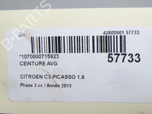 Front left seatbelt CITROËN C3 Picasso (SH_) 1.6 HDI 90 | BP36310503I26 - Image 9
