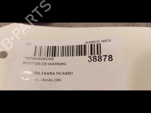 Used Warning switch CITROËN XSARA PICASSO (N68) 1.6 HDi (109 hp) 9612071