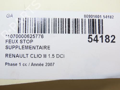 Third brake light RENAULT CLIO III (BR0/1, CR0/1) 1.5 dCi (BR17, CR17) | BP28969754L11 