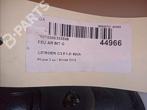Left tailgate light CITROËN C3 II (SC_) 1.2 VTi 82 | BP11104235C79 