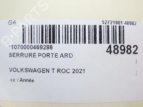 Used Rear right lock VW T-ROC (A11, D11) 2.0 TDI (150 hp) 28831930