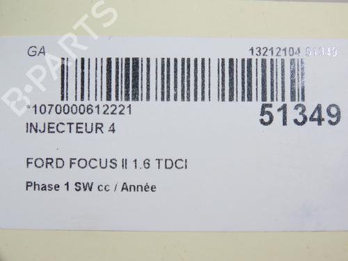 Used Injector FORD FOCUS II Turnier (DA_, FFS, DS) 1.6 TDCi (90 hp) 28801402