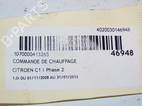Used Climate control CITROËN C1 (PM_, PN_) 1.0 (68 hp) 16832921