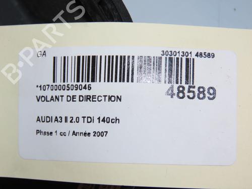 Steering wheel AUDI A3 Sportback (8PA) 2.0 TDI | BP16740795C49 