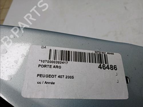 Left rear door PEUGEOT 407 (6D_) 2.0 (6DRFNB, 6DRFNE) | BP23176945C4 