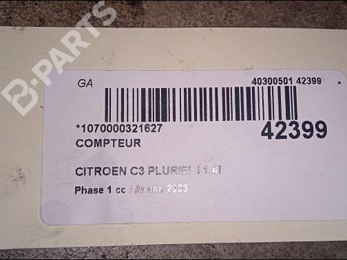 Instrument cluster CITROËN C3 Pluriel (HB_) 1.4 | BP9618482C47 