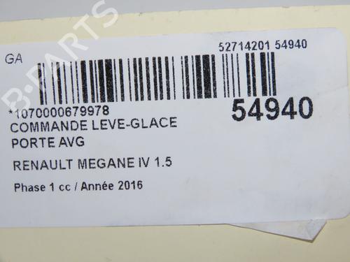 Left front window switch RENAULT MEGANE IV Hatchback (B9A/M/N_) 1.5 dCi 110 (B9A3) | BP33728130I27 - Image 5