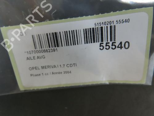 Left front fenders OPEL MERIVA A MPV (X03) 1.7 CDTI (E75) | BP31120647C41 