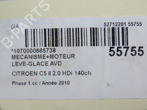 Front right window mechanism CITROËN C5 III (RD_) 2.0 HDi 140 (RDRHF8, RDRHFA, RDRHA8, RDRHAJ) | BP31120720C23 