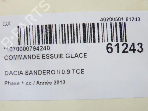 Steering column stalk DACIA SANDERO II TCe 90 (B8M1, B8MA, B8AC) | BP39937985I23 - Image 5
