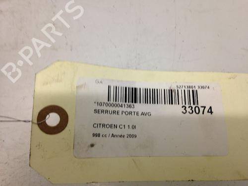 Used Front left lock CITROËN C1 (PM_, PN_) 1.0 (68 hp) 9593324