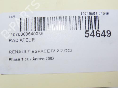Køler RENAULT ESPACE IV (JK0/1_) 2.2 dCi (JK0H) | BP30714689M31 