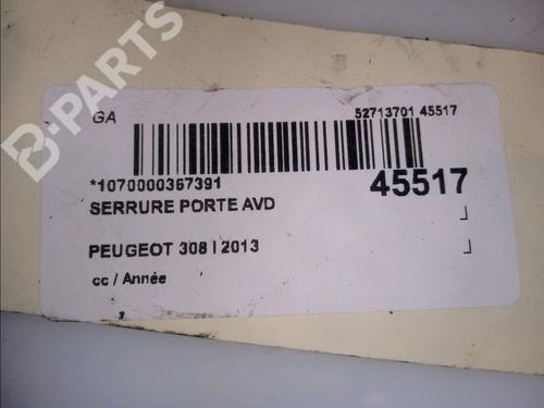 Front right lock PEUGEOT 308 I (4A_, 4C_) 1.6 HDi | BP11102811C97 