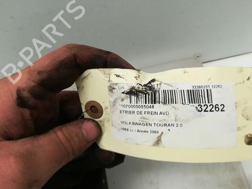 Used Right front brake caliper VW TOURAN (1T1, 1T2) 2.0 TDI (136 hp) 14877116