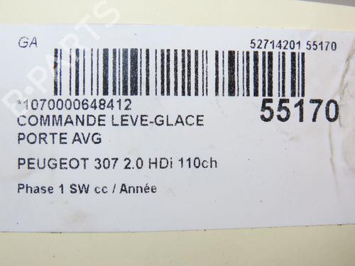 Used Left front window switch PEUGEOT 307 Break (3E) 2.0 HDI 110 (107 hp) 28831763