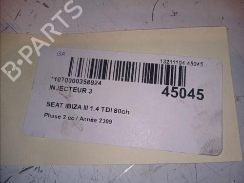 Used Injector SEAT IBIZA III (6L1) 1.4 TDI (80 hp) 11098952