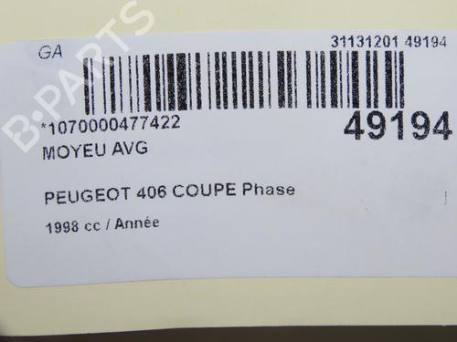 Right front steering knuckle PEUGEOT 406 Coupe (8C) 3.0 V6 24V | BP31242487M26