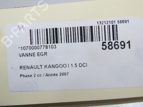 Egr Egr RENAULT KANGOO (KC0/1_) 1.5 dCi (84 hp) 36958438 36958438