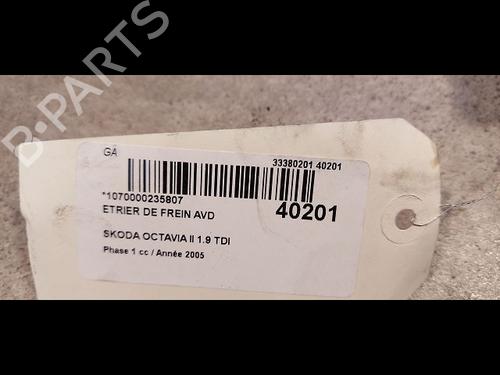 Used Right front brake caliper SKODA OCTAVIA II (1Z3) 1.9 TDI (105 hp) 23173932