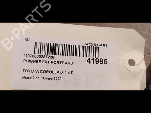 Used Rear right exterior door handle Rear right exterior door handle TOYOTA COROLLA (_E12_) 1.4 D (NDE120_, NDE120R) (90 hp) 9615061 9615061