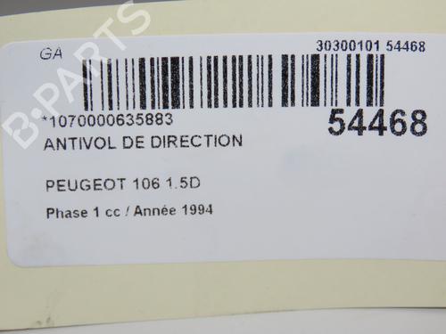 Used Ignition barrel PEUGEOT 106 II (1A_, 1C_) 1.5 D (57 hp) 28829610