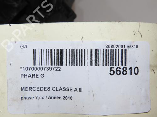 Left headlight MERCEDES-BENZ A-CLASS (W176) A 200 CDI / d (176.008) | BP33860718C28 - Image 3