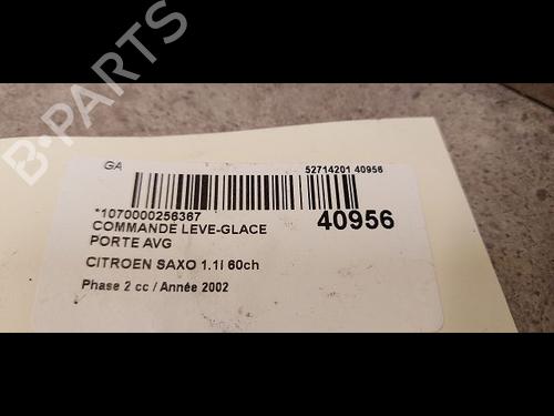 Left front window switch CITROËN SAXO (S0, S1) 1.1 X, SX | BP9610495I27