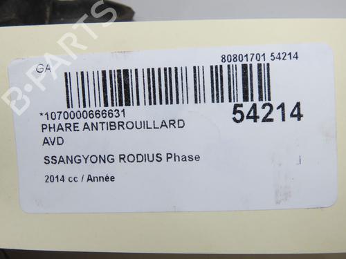 Faro antinebbia anteriore destri Faro antinebbia anteriore destri SSANGYONG RODIUS II 2.0 Xdi 4WD (155 hp) 37411091 37411091