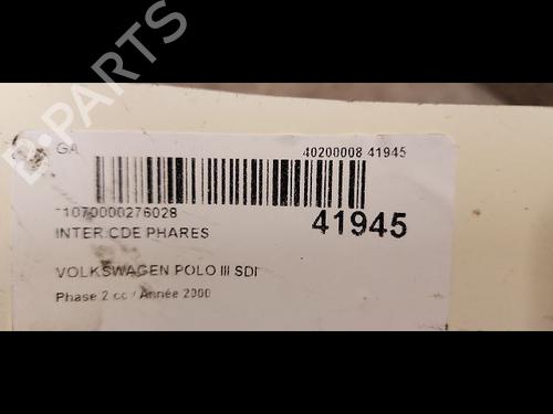 Used Headlight switch Headlight switch VW POLO III (6N1) 64 1.9 SDI (64 hp) 9613409 9613409