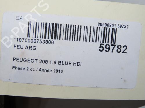 Achterlicht links Achterlicht links PEUGEOT 208 I (CA_, CC_) 1.6 BlueHDi 100 (100 hp) 37455543 37455543