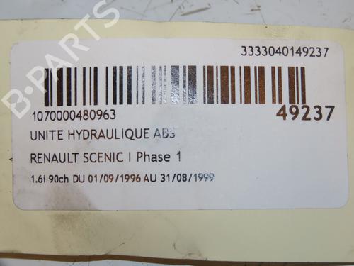 Used ABS pump RENAULT MEGANE Scenic (JA0/1_) 1.6 e (JA0F) (90 hp) 16769566