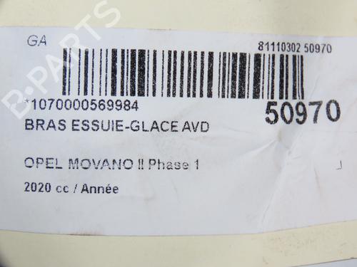 Vindspejlsviskerarm OPEL MOVANO B Van (X62) 2.3 CDTI RWD (FV) | BP23144954C143