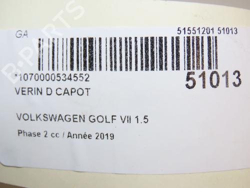 Hood lift support VW GOLF VII (5G1, BQ1, BE1, BE2) 1.5 TSI | BP28831053C139 